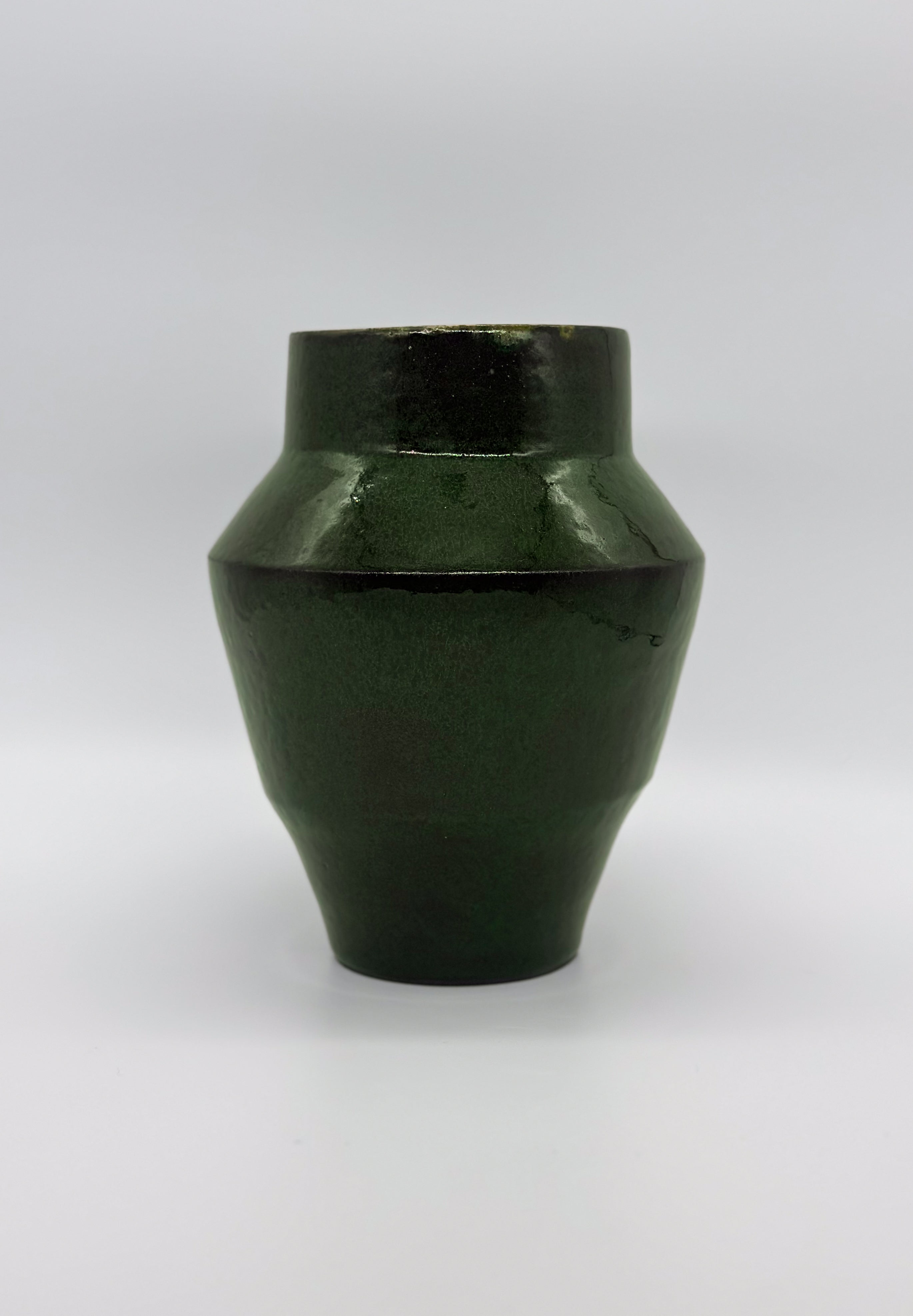 Green Angular Vase