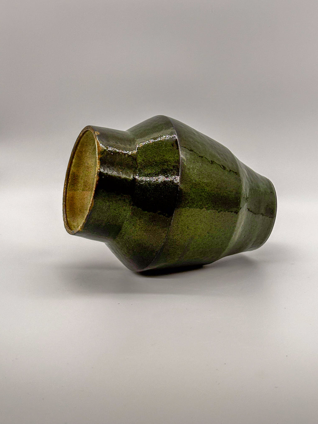 Green Angular Vase