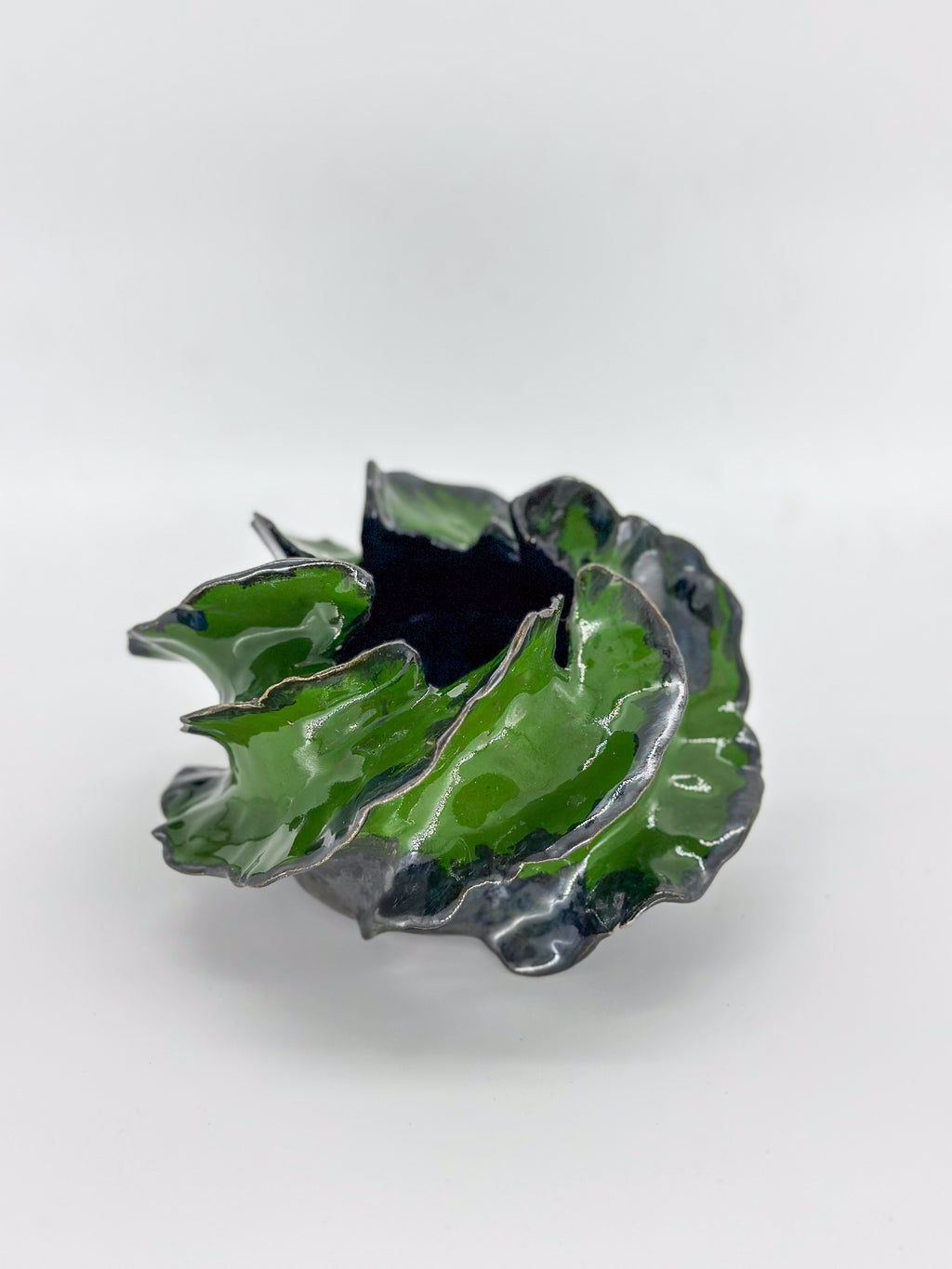 Ceramic Green Coral Vase