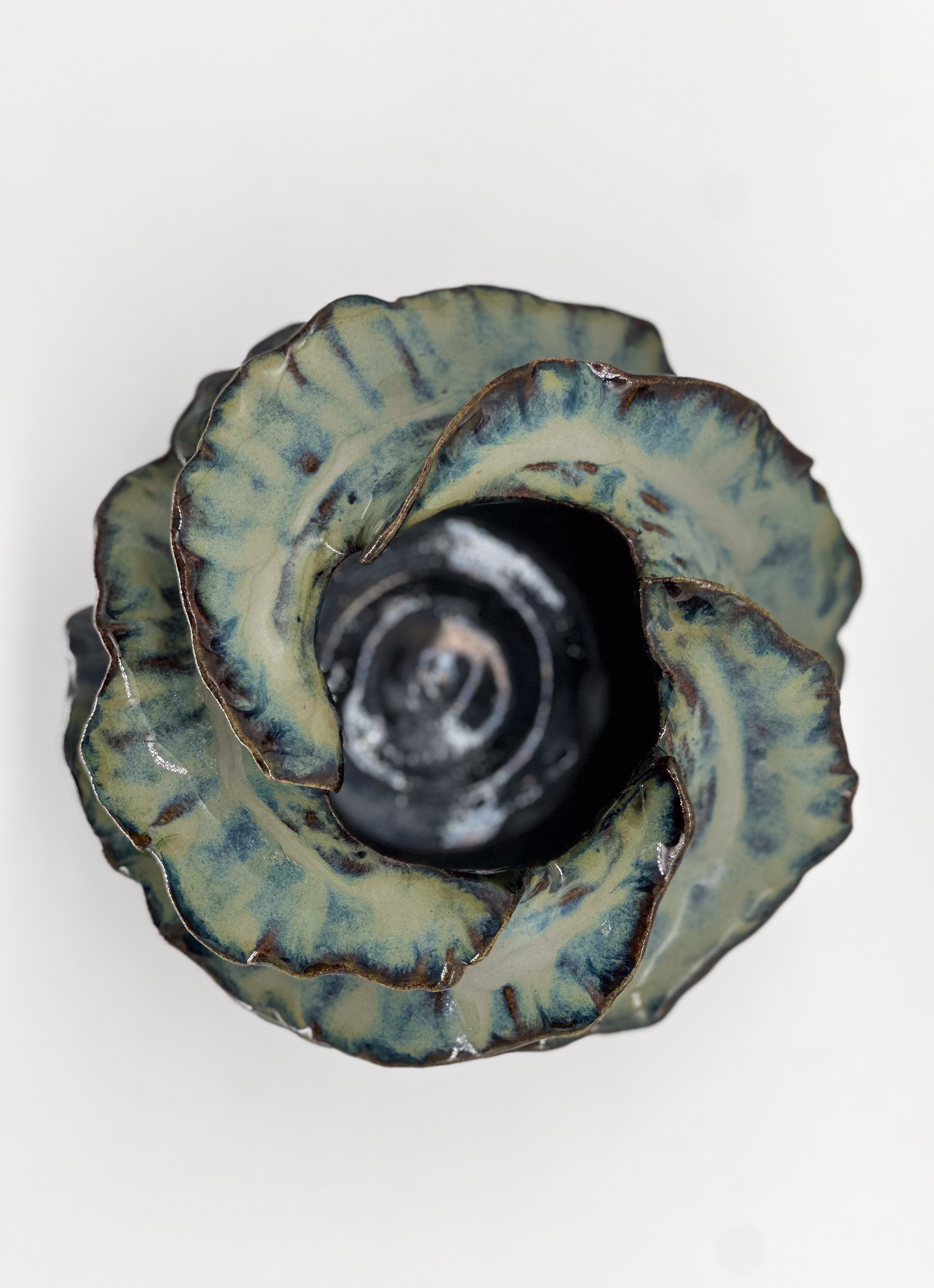 Ceramic Blue Coral Vessel